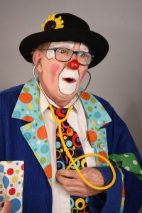 attends the International Clown Festival at the Jeneses Arts Centre on April 8, 2017 in Bognor Regis, United Kingdom.